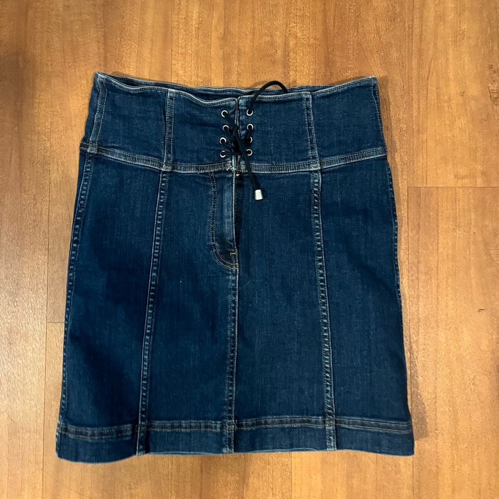 Free People Denim skirt